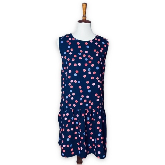 Cynthia Rowley Dresses & Skirts - 🍀Cynthia Rowley Womens Blue Cherry Print Round Neck Shift Dress 10